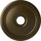 Ekena Millwork Diane Ceiling Medallion (Fits Canopies up to 5 3/8"), Hand-Painted Brass, 18"OD x 3 5/8"ID x 1 1/8"P CM18DIBRS - alternate 1